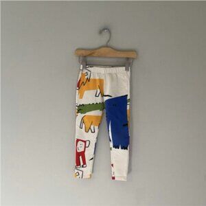 $7 ADD ON Zara Colorful Leggings Animal Print 3T 4T 3-4Y H&M Mini Rodini Primary